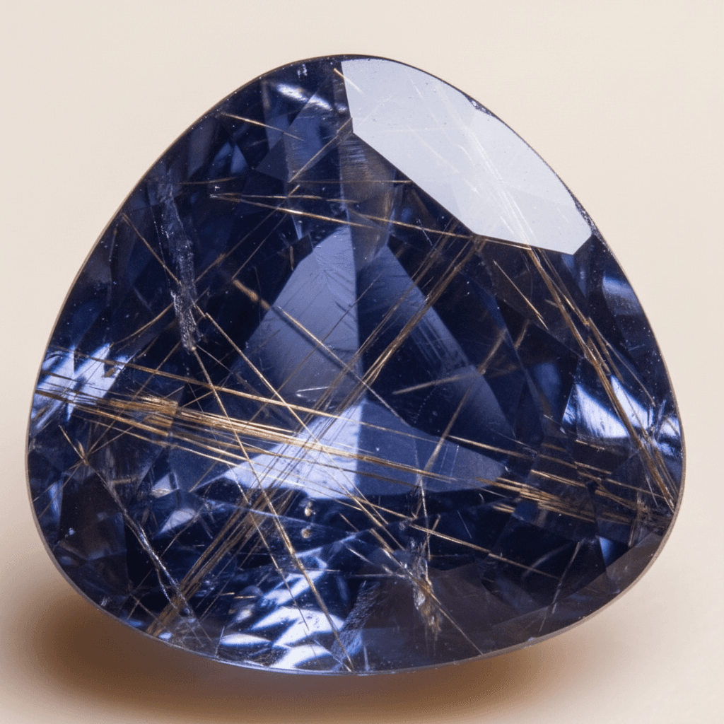 Macro photograph of colored precious gemstones under professional lighting
